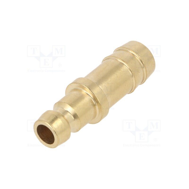 1 pcs x PNEUMAT-K06H WO10 - Connector, connector pipe, max.10bar, Enclos.mat: brass, Seal: FPM