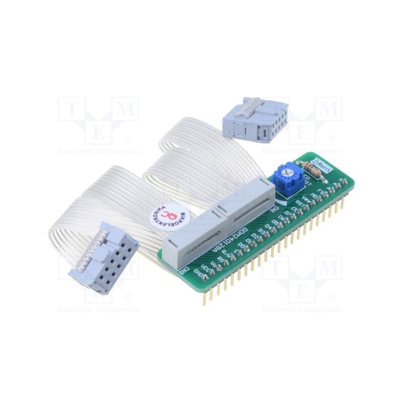 1 pcs x MIKROE - PARALLEL GLCD ADAPTER 240X128 - Expansion board, IDC10 x2, prototype board