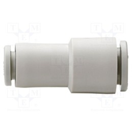 1 pcs x SMC-KQ2H02-23A - Push-in fitting, straight,reductive, -1÷10bar, polypropylene