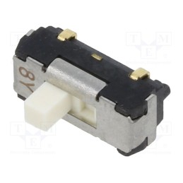 1 pcs x Nidec Copal Electronics - CL-SB-12A-02 - Switch: slide, Pos: 2, SPDT, 0.2A/12VDC, ON-ON, SMT, Leads: curved