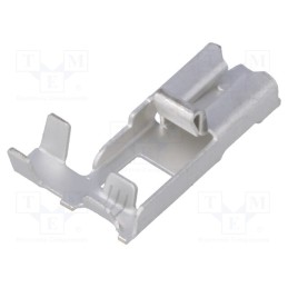 3 pcs x MTA - 1107020 - Terminal, on cable,crimped, Leads: connectors 6,3mm, silver