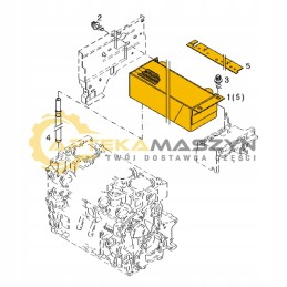 Engine oil cooler volvo l20f l28f l25f