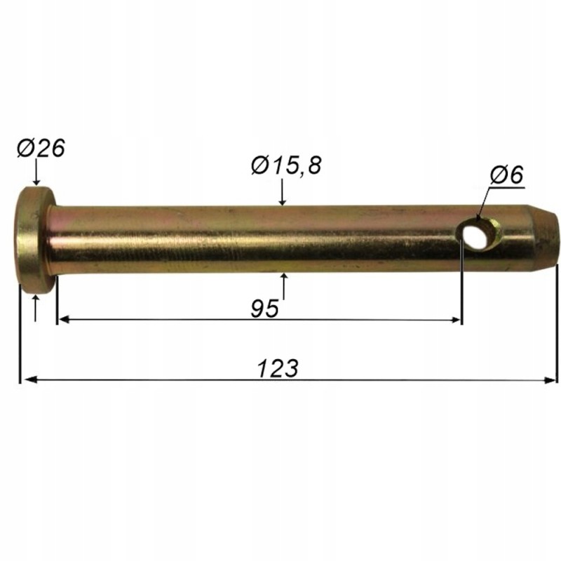 Universal safety pin 95mm for machines