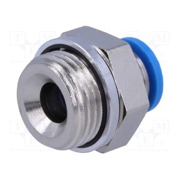 1 pcs x FESTO-186100 - Push-in fitting, straight, -0.95÷6bar, Gasket: NBR rubber, QS, 8mm