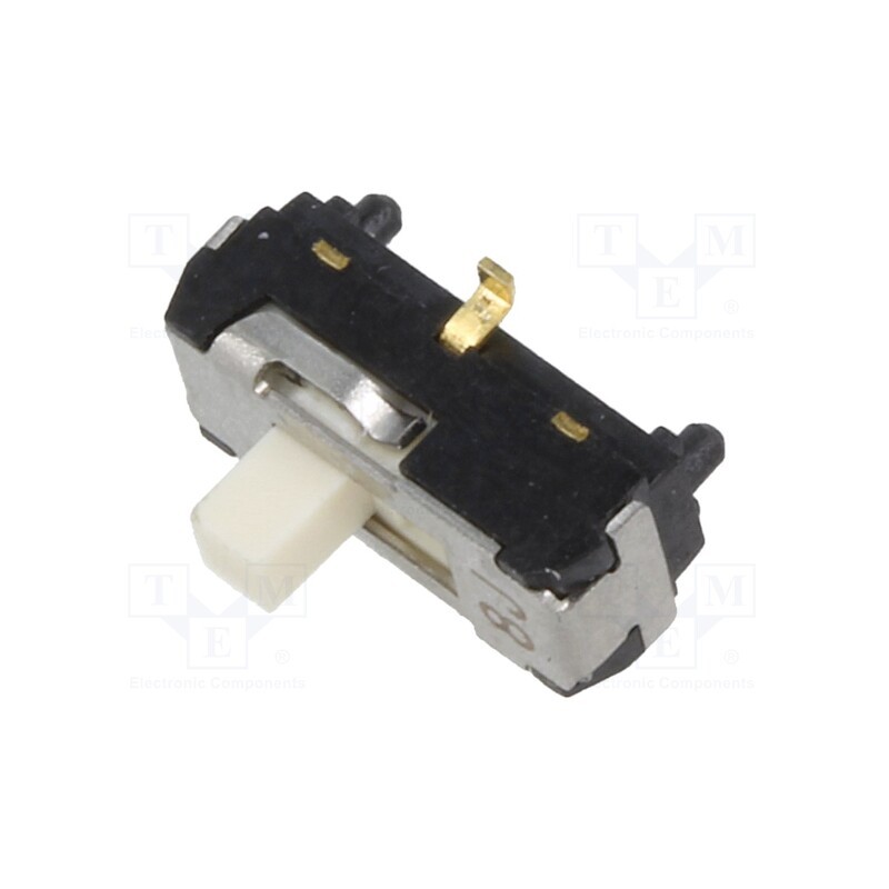 1 pcs x Nidec Copal Electronics - CL-SB-12B-02 - Switch: slide, Pos: 2, SPDT, 0.2A/12VDC, ON-ON, SMT, Leads: straight
