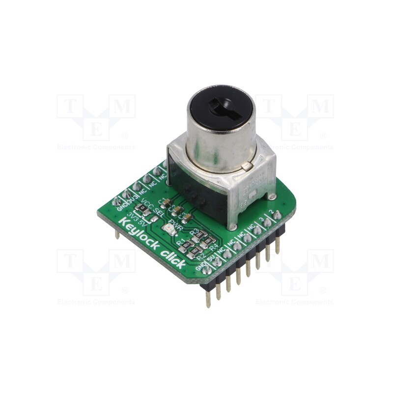 1 pcs x MIKROE - KEYLOCK CLICK - Click board, joystick, GPIO, prototype board, mikroBUS connector