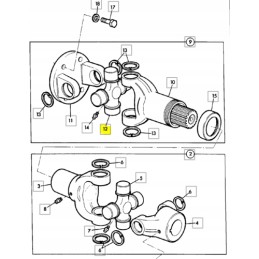 JCB backhoe loader pump shaft crosshead