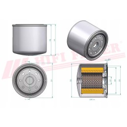 Hydraulic oil filter hifi filter sh 60134