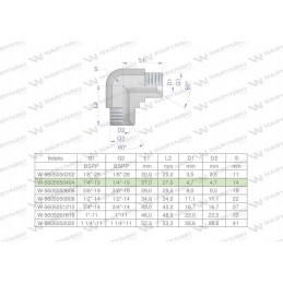Inch hydraulic elbow bb 1 4 bsp xw warynski