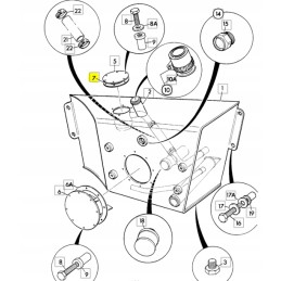 JCB hydraulic filter gasket