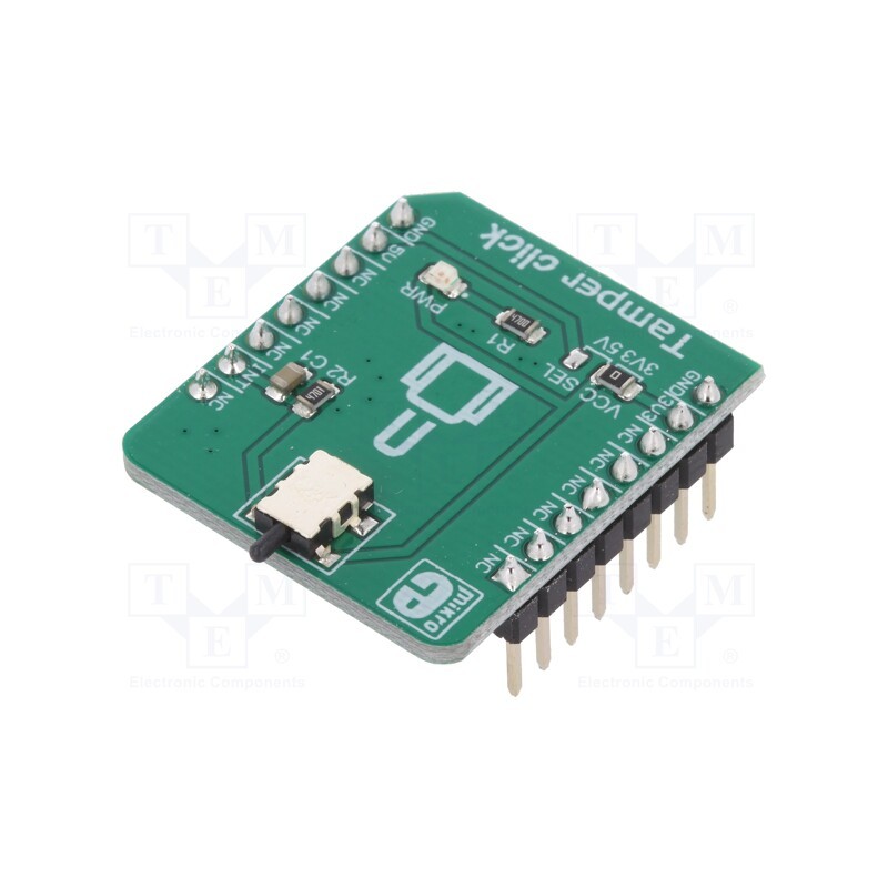 1 pcs x MIKROE - TAMPER CLICK - Click board, button, SDS001, prototype board, mikroBUS connector