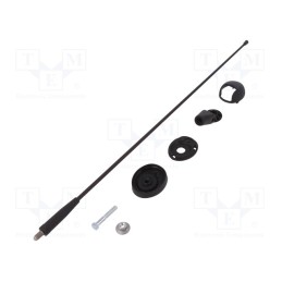 1 pcs x CALEARO - 7657021 - Antenna, car top, 0.41m, AM,FM, Alfa Romeo,Fiat,Lancia