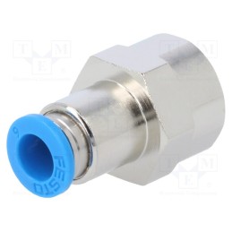 1 pcs x FESTO-153024 - Push-in fitting, straight, -0.95÷6bar, Gasket: NBR rubber, QS, 6mm