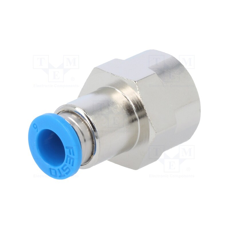 1 pcs x FESTO-153024 - Push-in fitting, straight, -0.95÷6bar, Gasket: NBR rubber, QS, 6mm