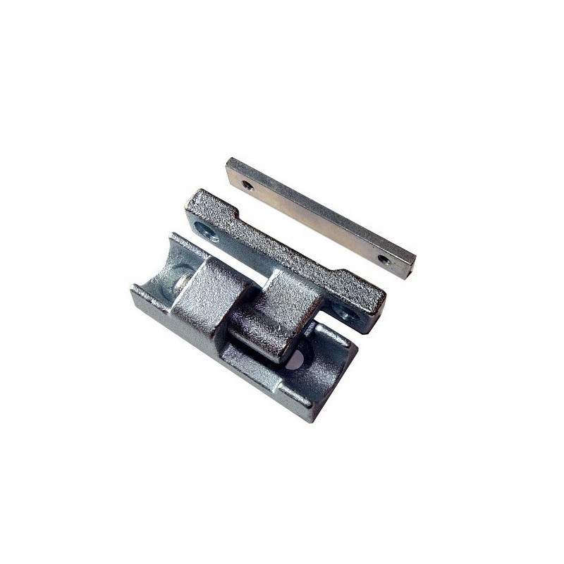 Aluminum side wall hinge L100, set with washer