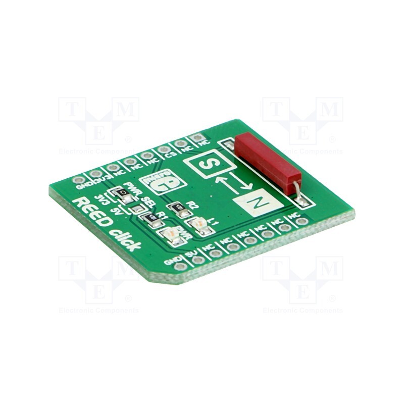 1 pcs x MIKROE - REED CLICK - Click board, reed switch, GPIO, prototype board, 3.3VDC,5VDC