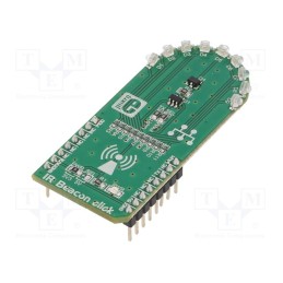 1 pcs x MIKROE - IR BEACON CLICK - Click board, IR transmitter, PWM,UART, VSMB2948SL, 3.3VDC,5VDC