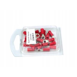 Insulated ring terminals 1 m4, pack of 25 pcs
