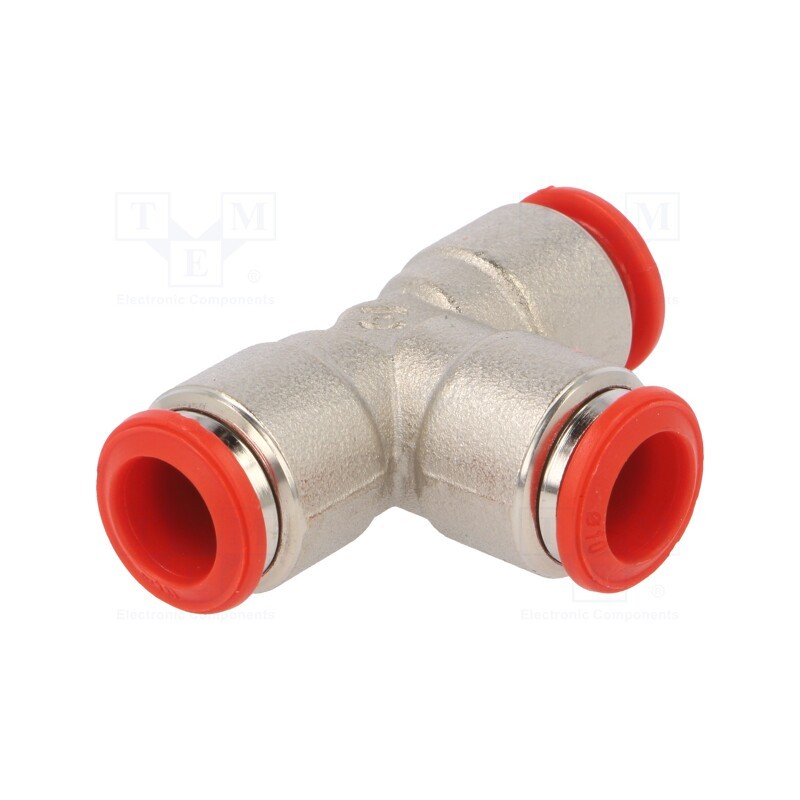 1 pcs x AIGNEP-50230 10 - Push-in fitting, T-tap splitter, -0.99÷20bar, Gasket: NBR rubber
