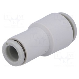 1 pcs x SMC-KQ2H06-08A - Push-in fitting, straight,reductive, -1÷10bar, polypropylene