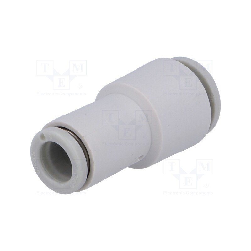 1 pcs x SMC-KQ2H06-08A - Push-in fitting, straight,reductive, -1÷10bar, polypropylene