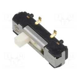1 pcs x Nidec Copal Electronics - CL-SB-13B-02 - Switch: slide, Pos: 2, SP3T, 0.2A/12VDC, ON-ON, SMT, Leads: straight