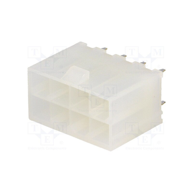 2 pcs x MOLEX - 39281083 - Socket, wire-board, male, Mini-Fit Jr, 4.2mm, PIN: 8, THT, 9A, tinned