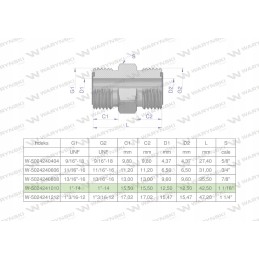 Inch bb 1 orfs warynski hydraulic connector