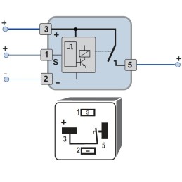 Automotive bistable impulse relay p4wsp