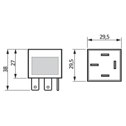 Automotive bistable impulse relay p4wsp