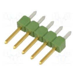 2 pcs x TE Connectivity - 826646-5 - Pin header, pin strips, AMPMODU MOD II, male, PIN: 5, straight