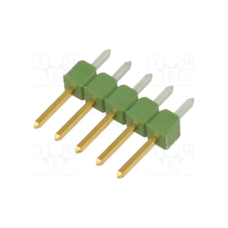 2 pcs x TE Connectivity - 826646-5 - Pin header, pin strips, AMPMODU MOD II, male, PIN: 5, straight