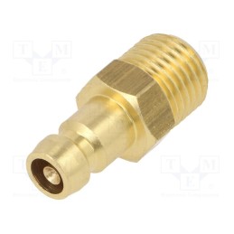 1 pcs x PNEUMAT-K06HZ GZ14 - Connector, connector pipe,with valve, max.10bar, Seal: FPM