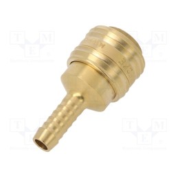 1 pcs x PNEUMAT-ES 8 T - Quick connection coupling, 0÷35bar, brass, 55mm, 1000l/min