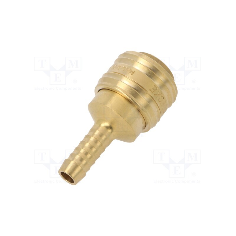 1 pcs x PNEUMAT-ES 8 T - Quick connection coupling, 0÷35bar, brass, 55mm, 1000l/min