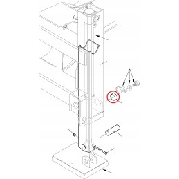 Support slide komatsu wb91r wb93r wb93s wb97r