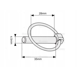 Cotter pin 4 5mm 3545