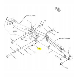 Breaking arm cylinder pin for Cat mini excavator