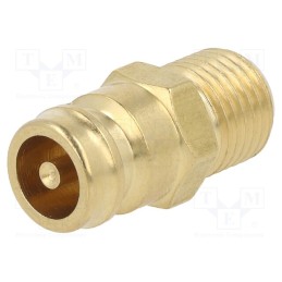 1 pcs x PNEUMAT-K09HZ GZ14 - Connector, connector pipe,with valve, max.15bar, Seal: FPM