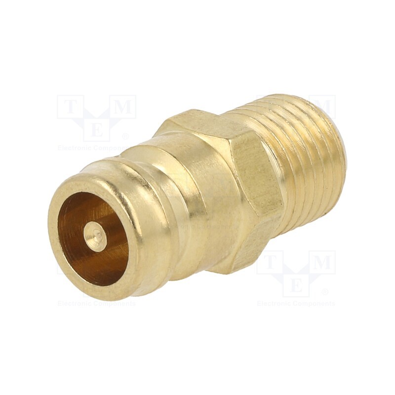 1 pcs x PNEUMAT-K09HZ GZ14 - Connector, connector pipe,with valve, max.15bar, Seal: FPM