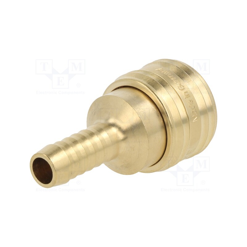 1 pcs x PNEUMAT-ES 9 T - Quick connection coupling, 0÷35bar, brass, 55mm, 1000l/min