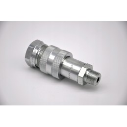 Flat face quick connector 1 4 m iv14hp npt stucchi