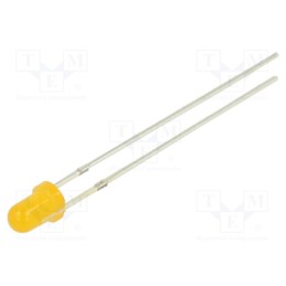 1 pcs x OPTOSUPPLY - OSO5PA3164A-1MA - LED, 3mm, orange, 150÷220mcd, 60°, Front: convex, 1.8÷2.2V, -30÷85°C