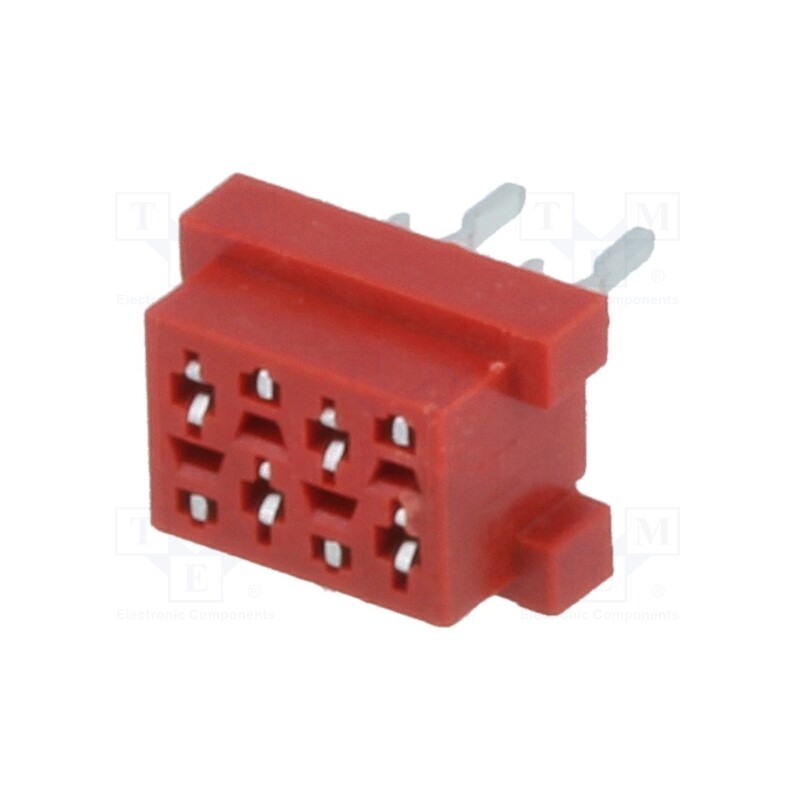 2 pcs x Amphenol Communications Solutions - TMM-4-0-04-2 - Wire-board, socket, female, PIN: 4, THT, on PCBs, 30V, 1A, -40÷105°C