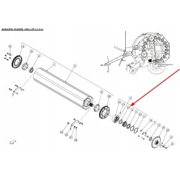 Cse00099 bearing housing oil seal 58 x 8