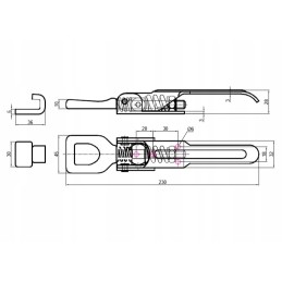 Clip on the side lock with a new catch