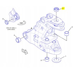 Tailstock bushing for cat backhoe loader 2627043