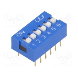 2 pcs x NINIGI- Switch: DIP-SWITCH, Poles number: 12, ON-OFF, 0.05A/12VDC, Pos: 2