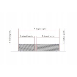 Wheel bolt stud for Terex Fermec machines