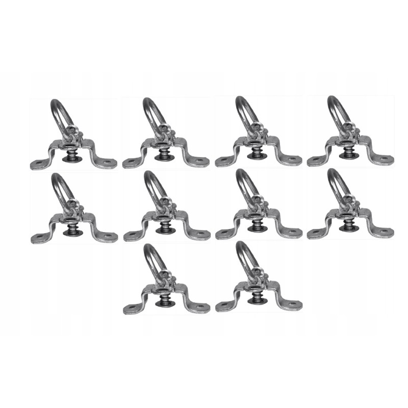 Hook, rotating grip, tarpaulin holder, 10 pcs